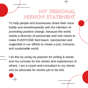 personal mission statement